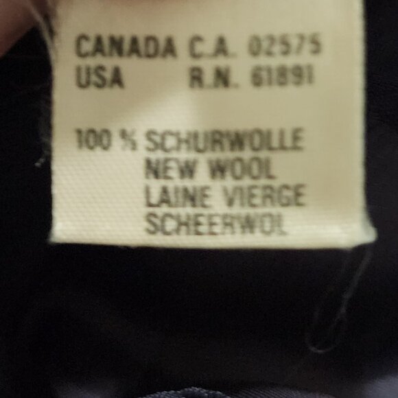 Vintage Escada Navy High-Waisted Wool Pleated Midi Skirt Size 38/Small - Picture 15 of 16